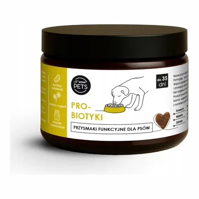 Wow!Pets Przysmaki suplementacyjne dla psa probiotyki 100g