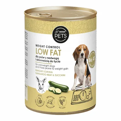 Wow!Pets Karma Mokra Dla Psów Kangur Low fat/weight control 400g