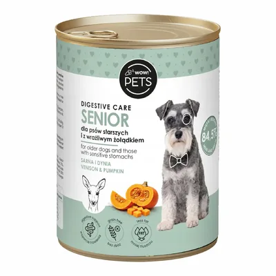 Wow!Pets Karma Mokra Dla Psów Sarna Senior/Digestive care 400g