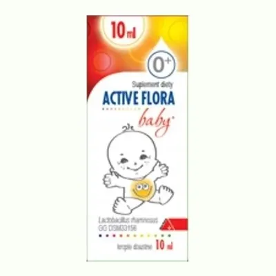 ACTIVE FLORA BABY+ Probiotyk W Kroplach Dla Dzieci Alpen Pharma 10 ml