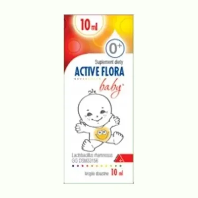 ACTIVE FLORA BABY+ Probiotyk W Kroplach Dla Dzieci Alpen Pharma 10 ml