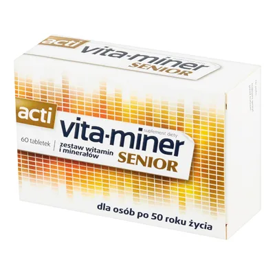 Aflofarm Acti Vita-Miner Senior Witaminy 60 tabl.