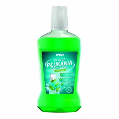 Apteo Płyn Do Płukania Przeciwpróchnicowy Miętowy 500ml