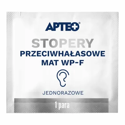 Apteo Stopery Wkładki Przeciwhałasowe MAT WP-F Jednorazowe 1 Para