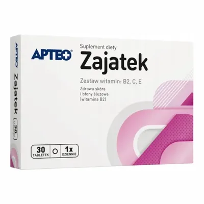Apteo Zajatek Witaminy B2 C E 30 Tabletek