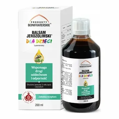 Balsam Jerozolimski Dla Dzieci Syrop Drogi Oddechowe 200ml