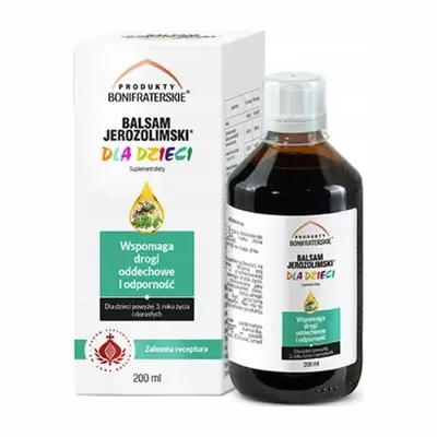 Balsam Jerozolimski Dla Dzieci Syrop Drogi Oddechowe 200ml