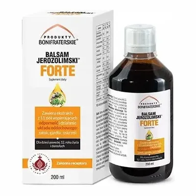 Balsam Jerozolimski Syrop Produkty Bonifraterskie Czarny Bez 200ml