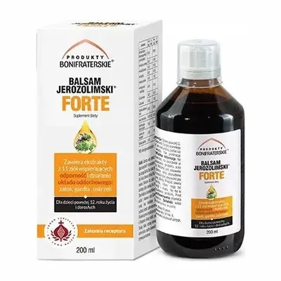 Balsam Jerozolimski Syrop Produkty Bonifraterskie Czarny Bez 200ml
