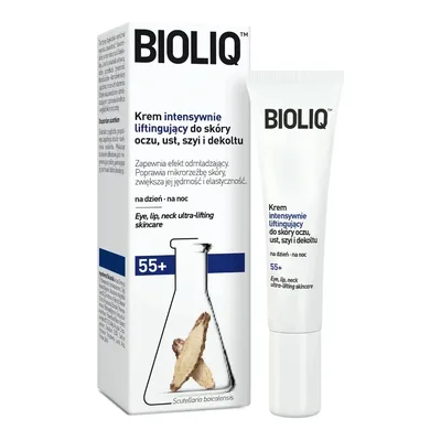 Bioliq 55+ Krem Intensywnie Liftingujący Do Skóry Ust Oczu Szyi Dekolt 15ml