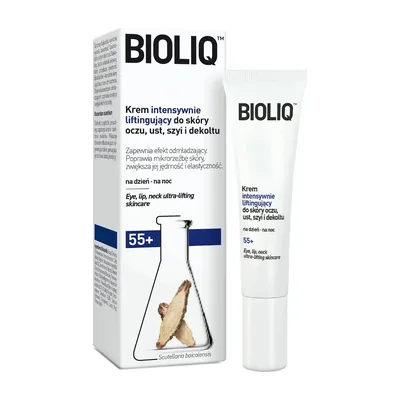 Bioliq 55+ Krem Intensywnie Liftingujący Do Skóry Ust Oczu Szyi Dekolt 15ml