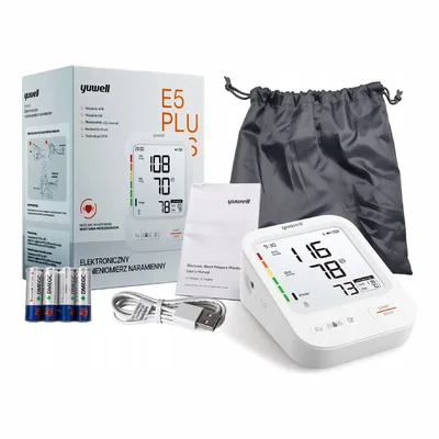 Ciśnieniomierz Yuwell E5 Plus AFib, Aplikacja, Komunikaty Głosowe