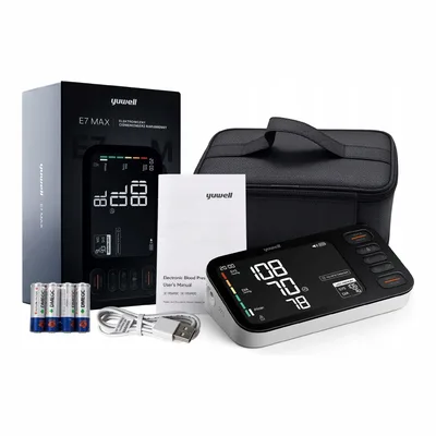 Ciśnieniomierz Yuwell E7 MAX AFib, Aplikacja, Potrójny Pomiar, Bluetooth