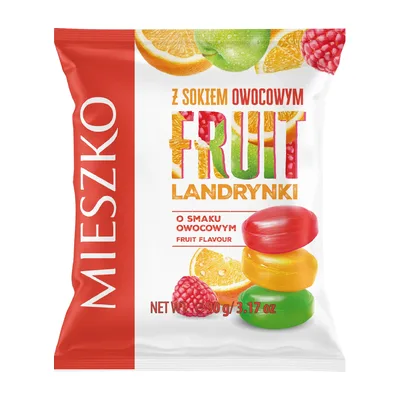 Cukierki Landrynki Fruit Owocowe Mieszko 90g