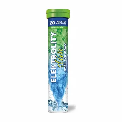 Elektrolity Slim Smak Cytrusowy 20 Tabletek Musujących