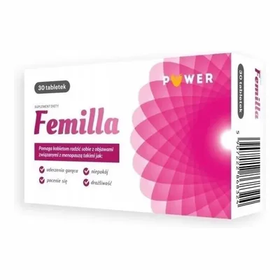 Femilla Uderzenia Gorąca, Niepkój, Pocenie Się 30 tabletek