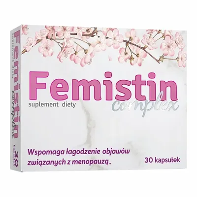 Femistin Complex Dla Kobiet Łagodzenie Objawów menopauzy ALG 30 Kapsułek