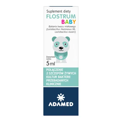 Flostrum Baby Probiotyk Dla Dzieci Krople Adamed 5ml
