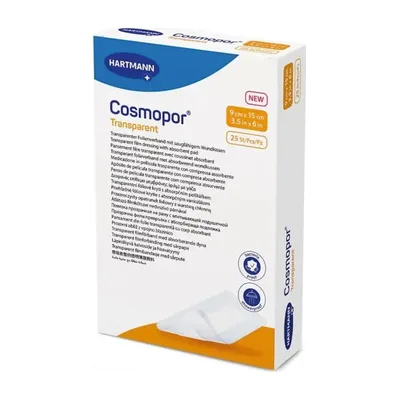 Hartmann Cosmopor Transparent Przezroczysty Z Warstwą Chłonną 9x15cm 25 Szt