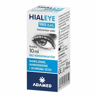 Hialeye Free 0,4% Nawilżające Krople Do Oczu 10ml