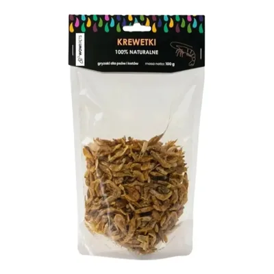 Krewetki Suszone Dla Psa I Kota Naturalny Przysmak 100g