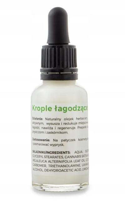 Krople Łagodzące Trądzik Antybakteryjne India Cosmetics 30ml