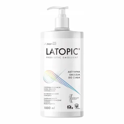 Latopic Aktywna Emulsja Do Ciała Skóra Sucha Atopowa 1000ml