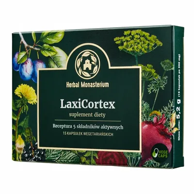 LaxiCortex Wsparcie Jelit I Układu Pokarmowego 15 Kapsułek