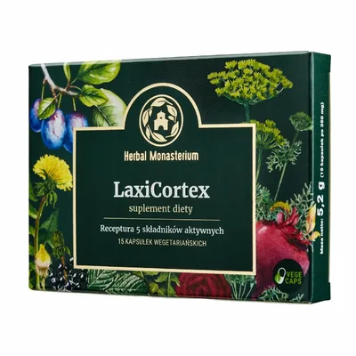 LaxiCortex Wsparcie Jelit I Układu Pokarmowego 15 Kapsułek