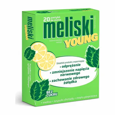 Meliski Young Aflofarm Bez Cukru 20 Pastylek