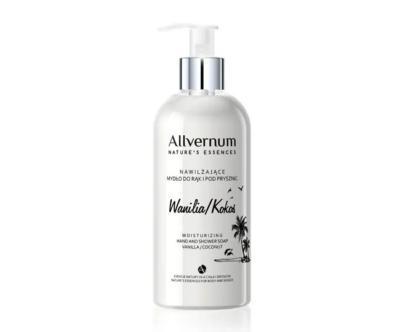 Mydło Do Rąk I Ciała Nawilżające Allverne Wanilia Kokos 300ml
