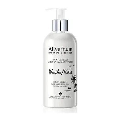 Mydło Do Rąk I Ciała Nawilżające Allverne Wanilia Kokos 300ml