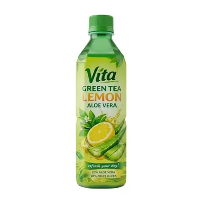 Napój Herbaciany Vita Aloe z Miąższem Aloesu O Smaku Cytrynowym 500ml