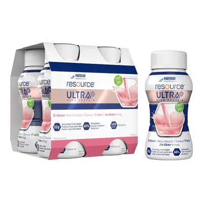 Nestle Resource Ultra+ Smak Truskawkowy 4 x 200ml