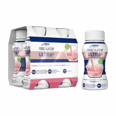 Nestle Resource Ultra+ Smak Truskawkowy 4 x 200ml