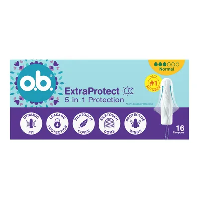 O.B. ExtraProtect Normal Tampony 16 Sztuk
