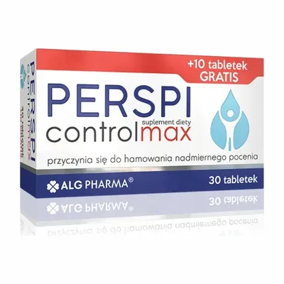 Perspicontrol Max Nadmierna Potliwość ALG Pharma 40 Tabletek