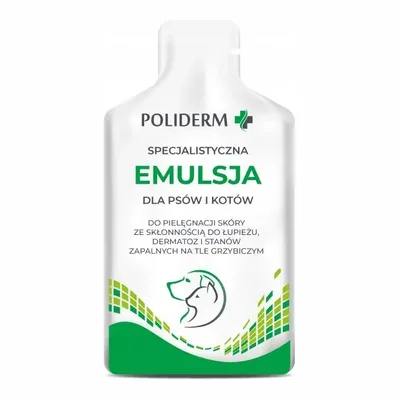 Poliderm Specjalistyczna Emulsja Pielęgnacji Skóry Dla Psa i Kota 15ml