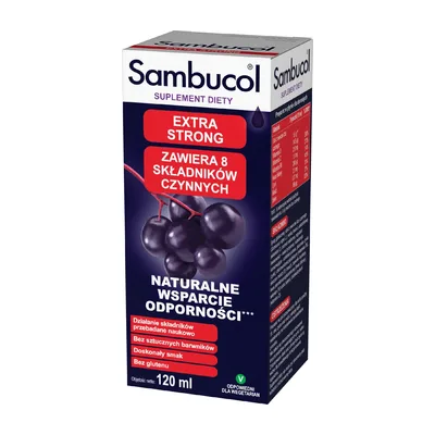 Sambucol Extra Strong Naturalne Wsparcie Odporności Płyn 120ml