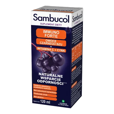 Sambucol Immuno Forte Syrop Na Odporność Czarny Bez 120ml