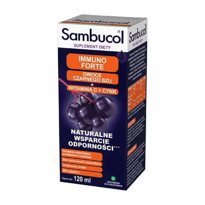 Sambucol Immuno Forte Syrop Na Odporność Czarny Bez 120ml