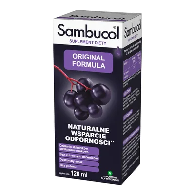 Sambucol Original Formula Naturalne Wsparcie Odporności 120ml