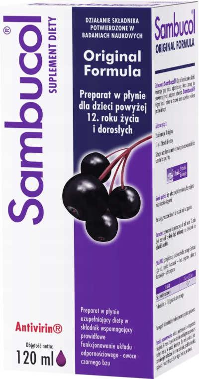 Sambucol Original Formula Naturalne Wsparcie Odporności 120ml