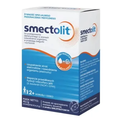 Smectolit Proszek Elektrolity Odwodnienie Biegunka 10 Saszetek
