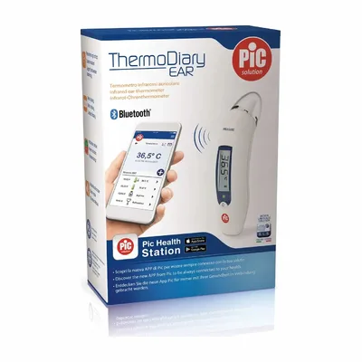 Termometr Elektroniczny Do Ucha PiC Solution PIC ThermoDiary Ear Bluetooth