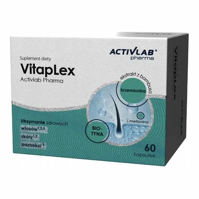 VitapLex Activlab Pharma Wsparcie Włosów Skóry Paznokci 60 Kapsułek