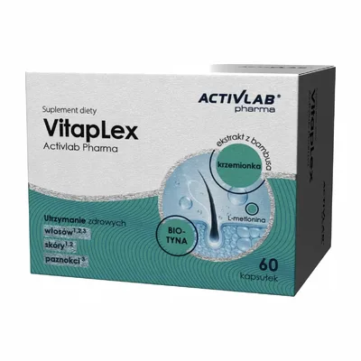 VitapLex Activlab Pharma Wsparcie Włosów Skóry Paznokci 60 Kapsułek