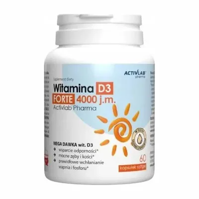 Witamina D3 Forte 4000 Activlab Pharma 60 Kapsułek