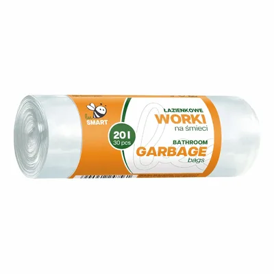 Worki Na Śmieci Bee Smart Białe Do Łazienek 20l 30 Sztuk