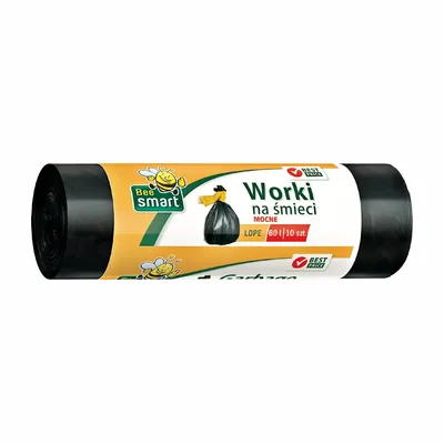 Worki Na Śmieci Super Mocne Super Mocne 60l 10 Sztuk